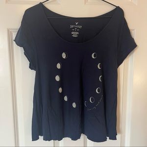 American Eagle Soft and Sexy Navy Tee